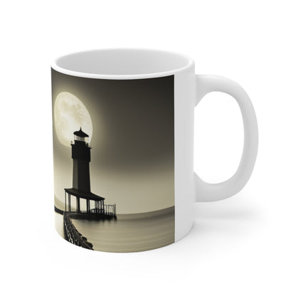 Moonlight Lighthouse Ceramic Mug 11oz