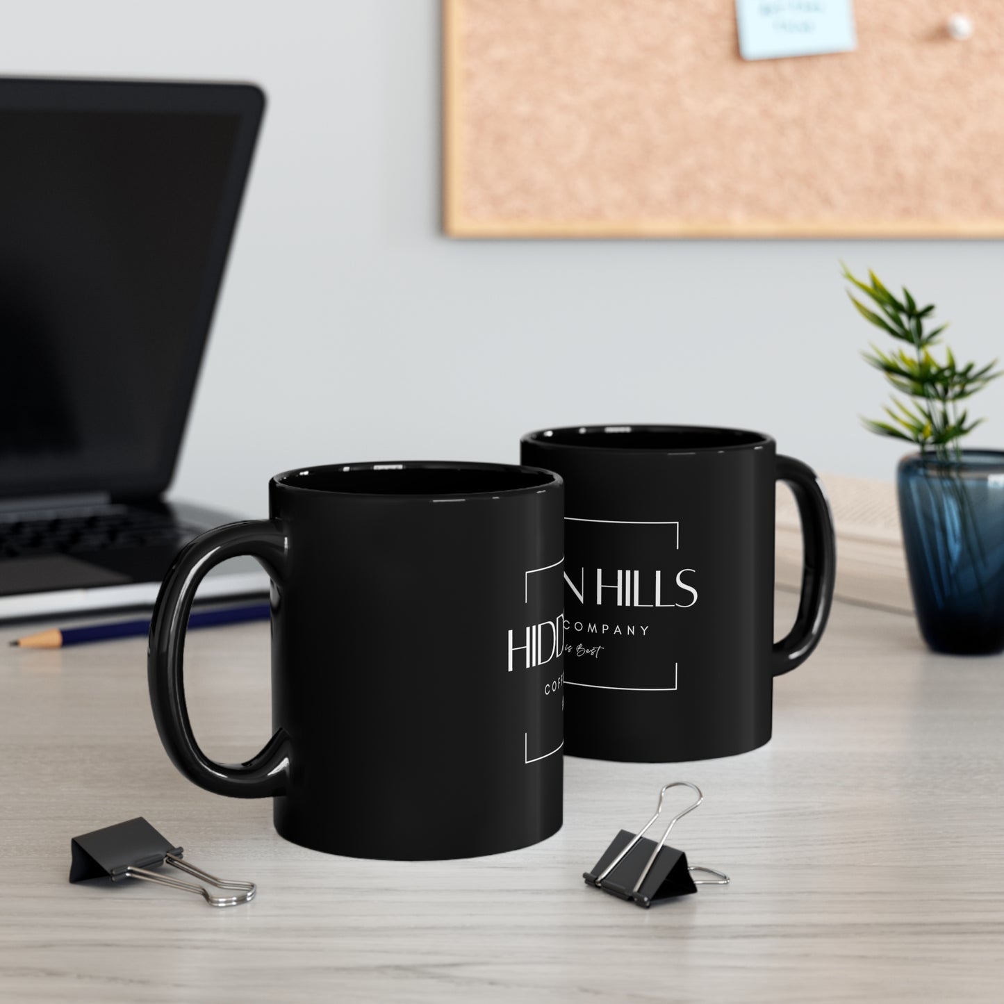 Hidden Hills Coffee Co. 11oz Black Mug