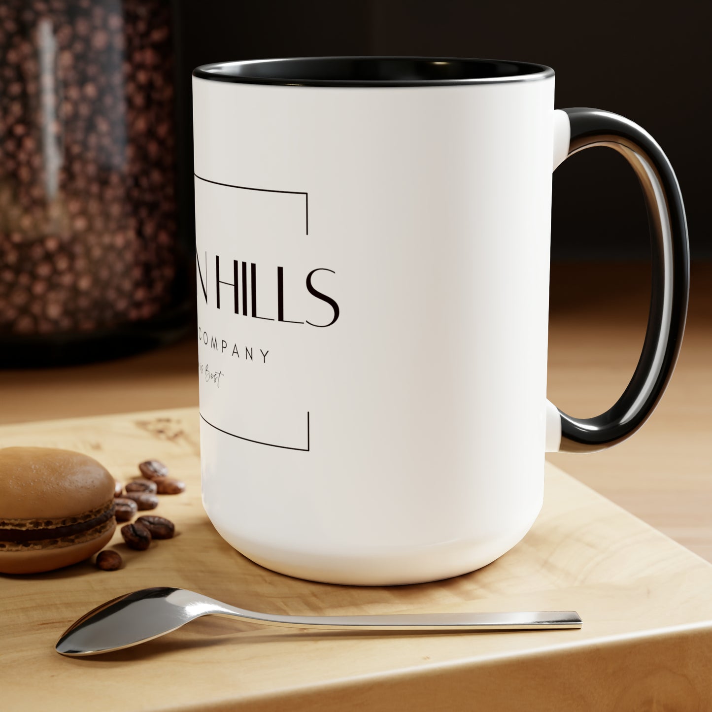 Two-Tone Hidden Hills Coffee Co. Coffee Mugs, 15oz